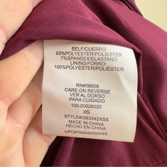 GB xsmall 15 p2p. 19” length zips purple great preowned condition - Picture 9 of 11